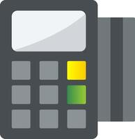 Swipe Card Flat Gradient  Icon vector