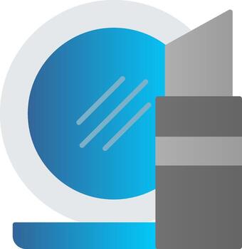 Makeup Flat Gradient  Icon vector