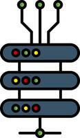 Data Network Line Filled Gradient  Icon vector