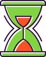 Hourglass Filled  Icon vector