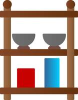 Shelves Flat Gradient  Icon vector