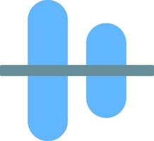 Vertical Align Centre Flat Gradient  Icon vector