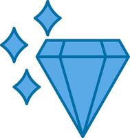 valor lleno azul icono vector