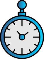 Pocket Watch Line Filled Gradient  Icon vector