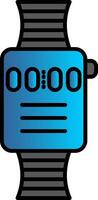 Smart Watch Line Filled Gradient  Icon vector