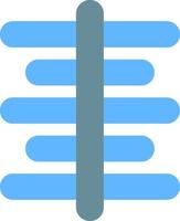 Center Align Flat Gradient  Icon vector