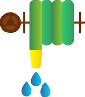 Water Hose Flat Gradient  Icon vector