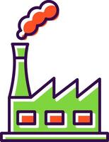 Power Plant Filled  Icon vector