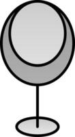 Egg Chair Line Filled Gradient  Icon vector