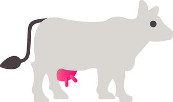 Cow Flat Gradient  Icon vector