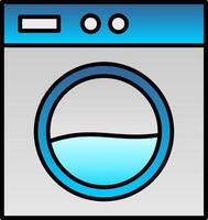 Laundry Machine Line Filled Gradient  Icon vector