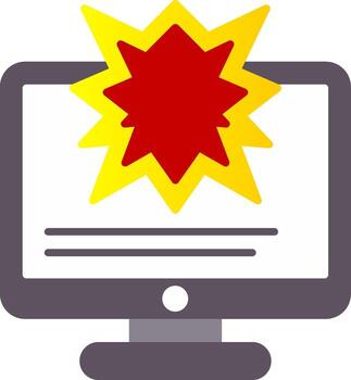 dañar plano degradado icono vector