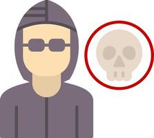 Robber Flat Gradient  Icon vector