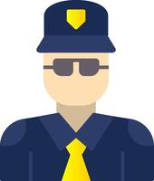 Police Flat Gradient  Icon vector