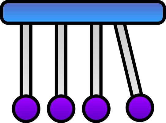 Pendulum Line Filled Gradient  Icon