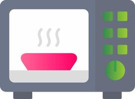 Microwave Flat Gradient  Icon vector
