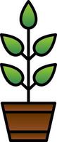 Plant Line Filled Gradient  Icon vector