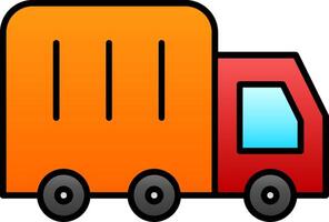 Lorry Line Filled Gradient  Icon vector