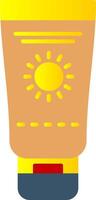 Sunscreen Flat Gradient  Icon vector