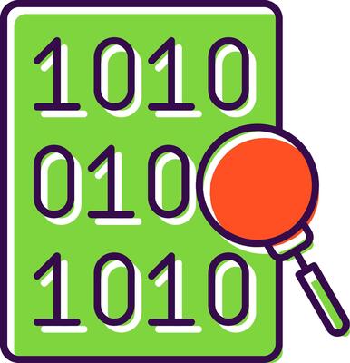 Code Search Filled  Icon