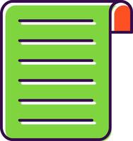 Document Filled  Icon vector