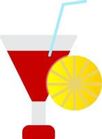 Cocktail Flat Gradient  Icon vector