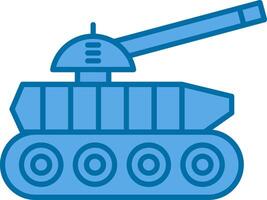 Tank Filled Blue  Icon vector