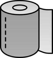 Toilet Roll Line Filled Gradient  Icon vector