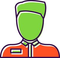 Bellboy Filled  Icon vector