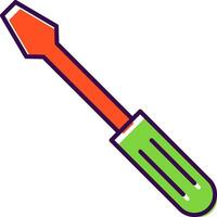 Screwdriver Filled  Icon vector