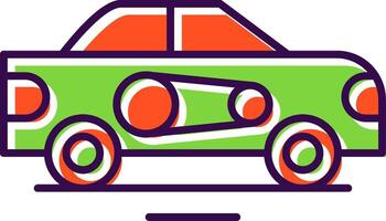 Belt Drive Kit Filled  Icon vector