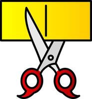 Scissors Line Filled Gradient  Icon vector
