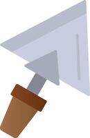 Plastering Trowel Flat Gradient  Icon vector