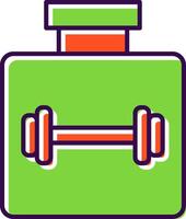 Protein Filled  Icon vector