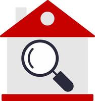 House Inspection Flat Gradient  Icon vector