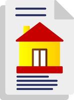 Property Document Flat Gradient  Icon vector