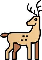 Reindeer Line Filled Gradient  Icon vector