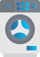 Washing Machine Flat Gradient  Icon vector