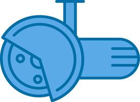 Angle Grinder Filled Blue  Icon vector