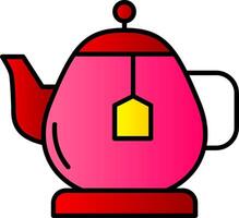 Teapot Line Filled Gradient  Icon vector