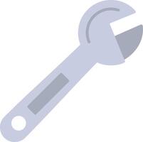 Adjustable Wrench Flat Gradient  Icon vector