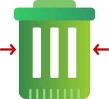 Waste Reduction Flat Gradient  Icon vector