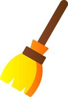 Broom Flat Gradient  Icon vector