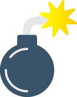 Bomb Flat Gradient  Icon vector