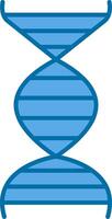 Dna Filled Blue  Icon vector