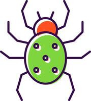 Spider Filled  Icon vector