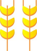 Wheat Flat Gradient  Icon vector
