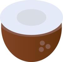 Coconut Flat Gradient  Icon vector