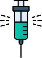 Syringe Line Filled Gradient  Icon vector