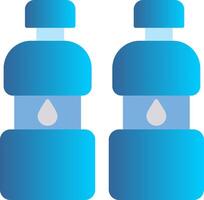 Two Bottles Flat Gradient  Icon vector